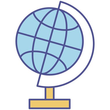 Dünya Haritası İzole Vektör simgesi Kolayca düzenlenebilir ya da düzenlenebilir