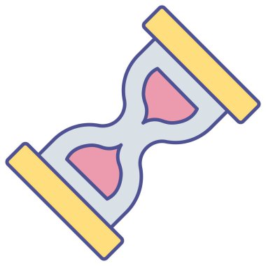 Kum camı izole edilmiş Vektör simgesi kolayca düzenleyebilir ya da değiştirebilir