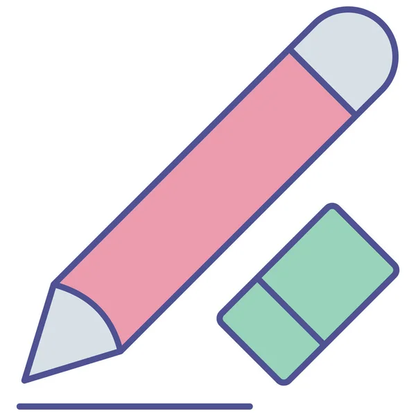 Pencil Isolated Vector Icon Which Can Easily Modify Edit — Stock Vector