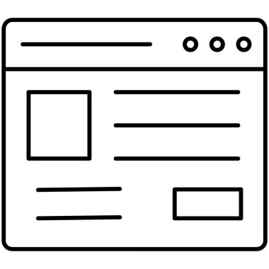 Kolayca düzenleyebilen ve düzenleyebilen Tarayıcı İzole Vektör simgesi