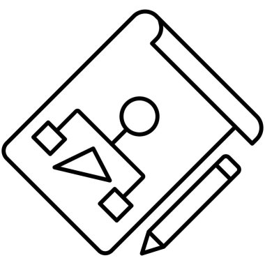 Kolayca değiştirilebilen ya da düzenlenebilen izole edilmiş vektör simgesini planla