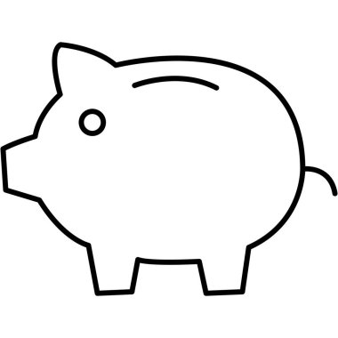 Domuzcuk İzole Vektör simgesi Kolayca düzenleyebilir ya da değiştirebilir