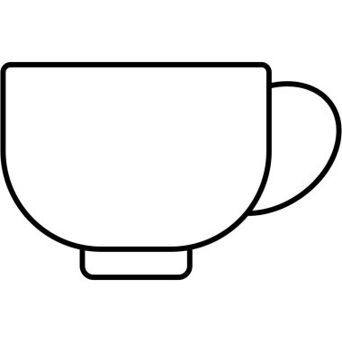 Kolayca değiştirebilen ya da düzenleyebilen izole edilmiş çay vektörü simgesi