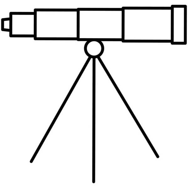 Isolation Télescope Icône Vectorielle Qui Peut Facilement Modifier Modifier — Image vectorielle