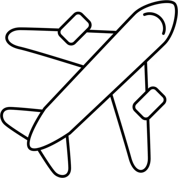 Самолет Изолированная Векторная Икона Которая Легко Изменять Редактировать — стоковый вектор