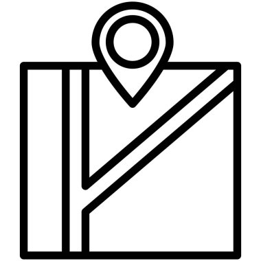 Kolayca düzenleyebilen ve düzenleyebilen izole edilmiş Vektör simgesini haritala