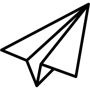 kağıt düzlem izole Vektör simgesi kolayca düzenleyebilir veya değiştirebilir