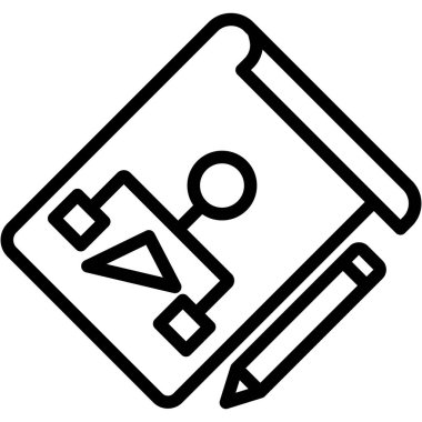 Kolayca değiştirilebilen ya da düzenlenebilen izole edilmiş vektör simgesini planla