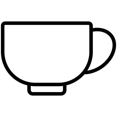 Kolayca değiştirebilen ya da düzenleyebilen izole edilmiş çay vektörü simgesi