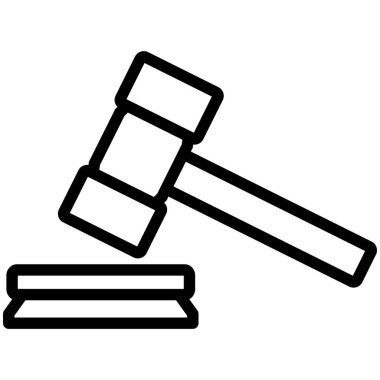 Kolayca değiştirebilen veya düzenleyebilen Yasa İzole Vektör simgesi