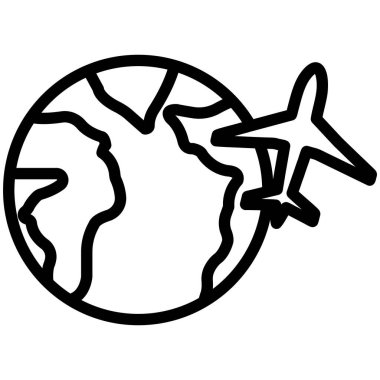 Kolayca değiştirebilen veya düzenleyebilen izole edilmiş turizm vektörü simgesi