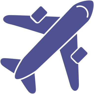 Uçak izole vektör simgesi hangi kolayca düzenlemek veya değiştirmek