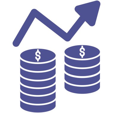 Kolayca düzenleyebilen ve düzenleyebilen Gelir İzole Vektör simgesi