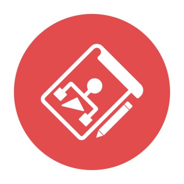 Kolayca değiştirilebilen ya da düzenlenebilen izole edilmiş vektör simgesini planla