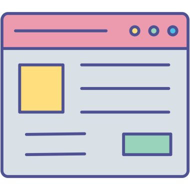 Kolayca düzenleyebilen ve düzenleyebilen Tarayıcı İzole Vektör simgesi