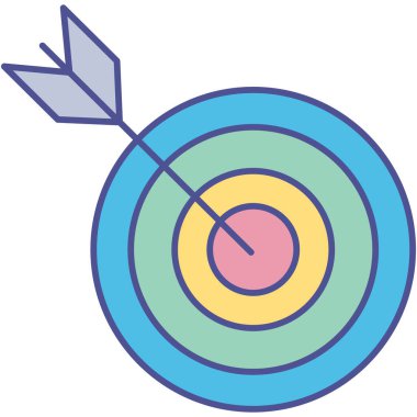 Kolayca değiştirebilen ya da düzenleyebilen izole edilmiş vektör simgesini hedef al