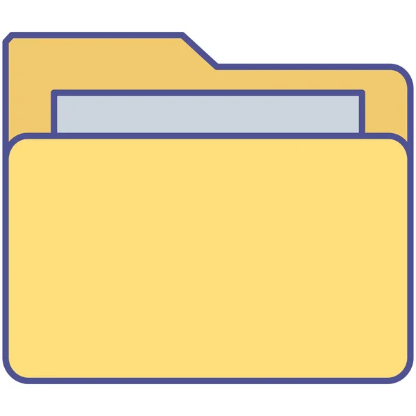 文件夹隔离向量图标 可以很容易地修改或编辑 — 图库矢量图片