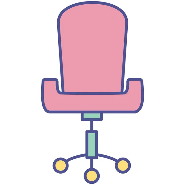 Ikona Izolovaný Vektor Židle Která Může Snadno Upravit Nebo Upravit — Stockový vektor