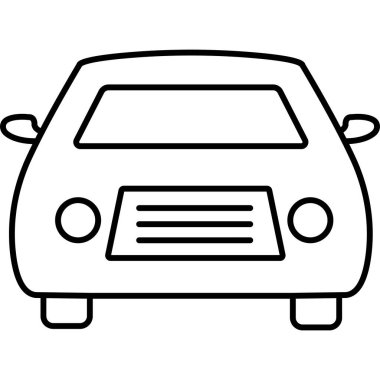 Kolayca değiştirebilen veya düzenleyebilen Otomobil İzole Vektör simgesi