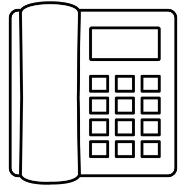 Kolayca düzenleyebilen ya da düzenleyebilen izole edilmiş telefon vektörü simgesi