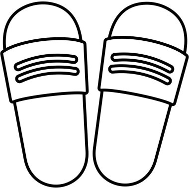 Terlikler Kolayca düzenleyebilen ya da düzenleyebilen izole edilmiş Vektör simgesi