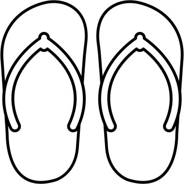 Terlikler Kolayca düzenleyebilen ya da düzenleyebilen izole edilmiş Vektör simgesi