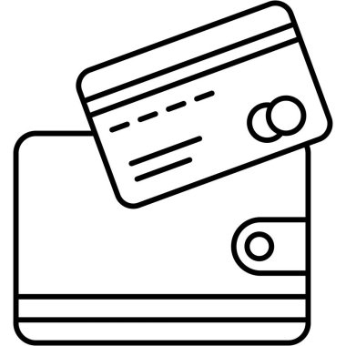 Cüzdan İzole Vektör simgesi Kolayca düzenleyebilir veya değiştirebilir