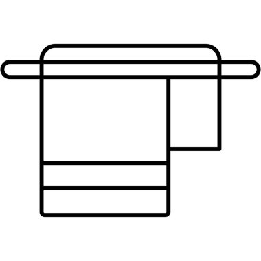 Kolayca değiştirebilen ya da düzenleyebilen Havlu İzole Edilmiş Vektör simgesi