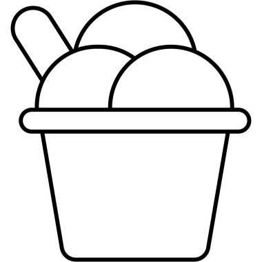 Buz kabı izole edilmiş Vektör simgesi kolayca değiştirebilir ya da düzenleyebilir