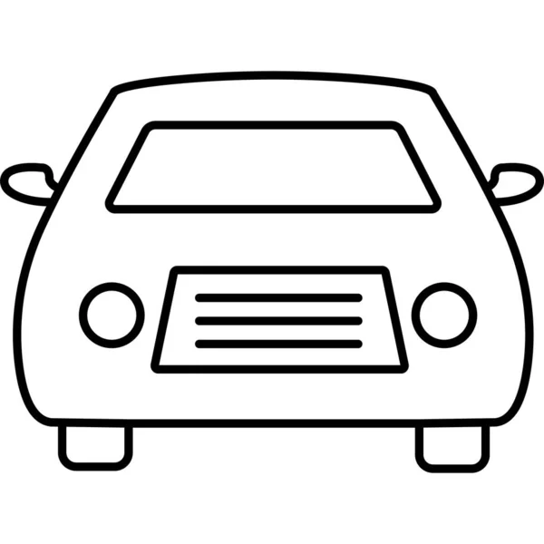 Icono Aislado Del Vector Del Coche Que Puede Modificar Editar — Vector de stock