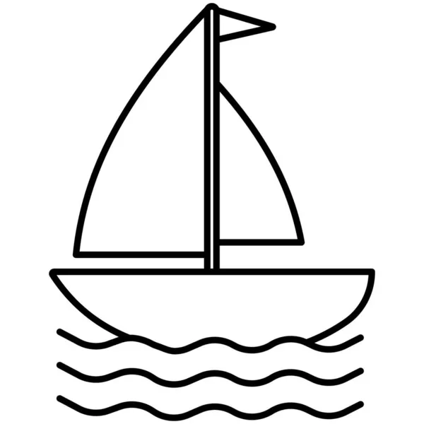 Boat Isolated Vector Icon Which Can Easily Modify Edit — Stock Vector