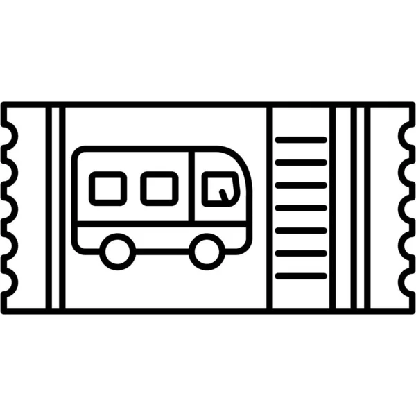 Изолированный Векторный Значок Автобуса Который Легко Изменять Редактировать — стоковый вектор