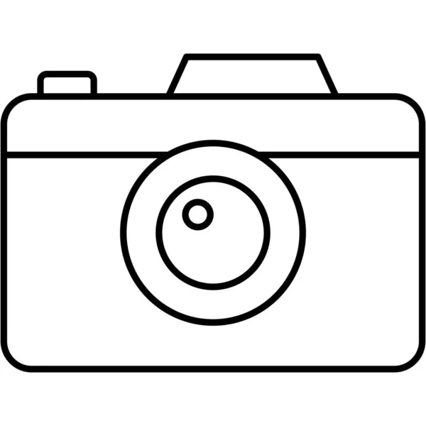 Μεμονωμένο Εικονίδιο Διανύσματος Κάμερας Οποίο Μπορεί Εύκολα Τροποποιήσει Επεξεργαστεί — Διανυσματικό Αρχείο