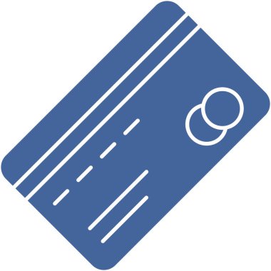 Kolayca düzenleyebilen ve düzenleyebilen banka kartı izole edilmiş Vektör simgesi