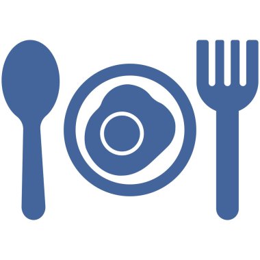 Kahvaltı İzole Vektör simgesi Kolayca değiştirilebilir veya düzenlenebilir