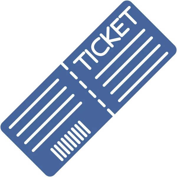 Ticket Icono Vector Aislado Que Puede Modificar Editar Fácilmente — Vector de stock