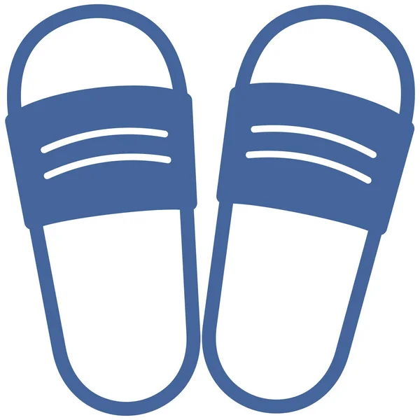 Slippers Isolated Vector Icon Which Can Easily Modify Edit — Stock Vector