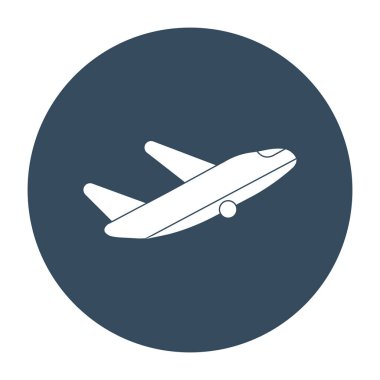 Uçak izole vektör simgesi hangi kolayca düzenlemek veya değiştirmek