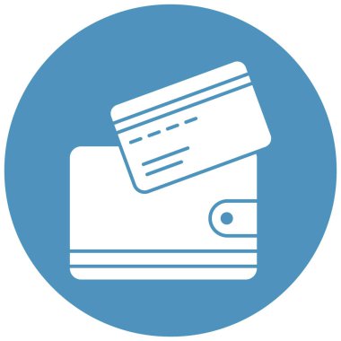 Cüzdan İzole Vektör simgesi Kolayca düzenleyebilir veya değiştirebilir