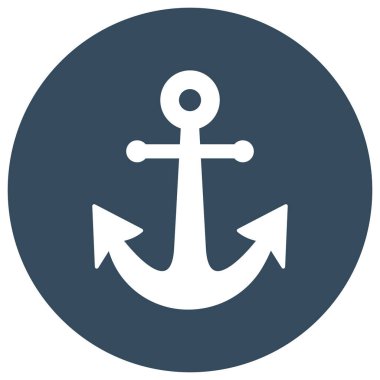 Kolayca değiştirebilen ya da düzenleyebilen Anchor yalıtılmış Vektör simgesi