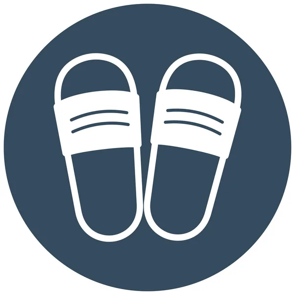Slippers Isolated Vector Icon Which Can Easily Modify Edit — Stock Vector