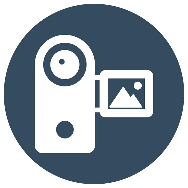 Μεμονωμένο Εικονίδιο Διανύσματος Κάμερας Οποίο Μπορεί Εύκολα Τροποποιήσει Επεξεργαστεί — Διανυσματικό Αρχείο