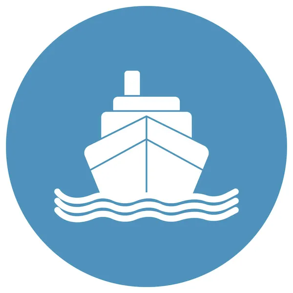 Sea Ship Icono Vector Aislado Que Puede Modificar Editar Fácilmente — Archivo Imágenes Vectoriales