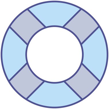 Plaj gözlüğü izole edilmiş vektör simgesi kolayca değiştirilebilir ya da düzenlenebilir