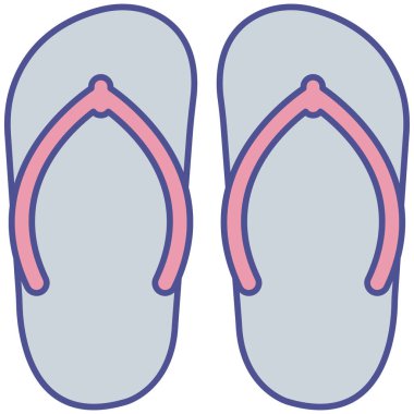 Plaj gözlüğü izole edilmiş vektör simgesi kolayca değiştirilebilir ya da düzenlenebilir