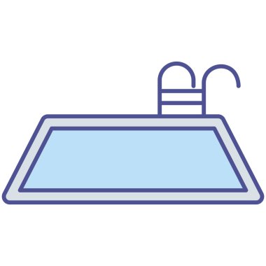 Plaj gözlüğü izole edilmiş vektör simgesi kolayca değiştirilebilir ya da düzenlenebilir