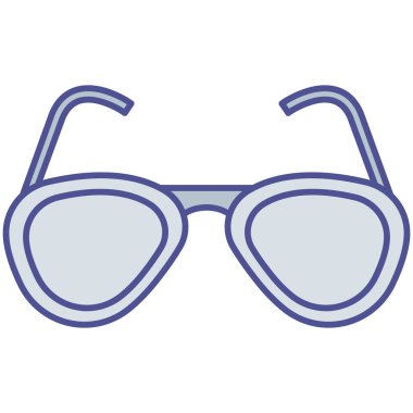 Plaj gözlüğü izole edilmiş vektör simgesi kolayca değiştirilebilir ya da düzenlenebilir