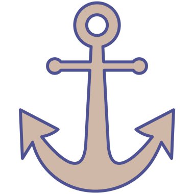 Kolayca değiştirebilen ya da düzenleyebilen Anchor yalıtılmış Vektör simgesi