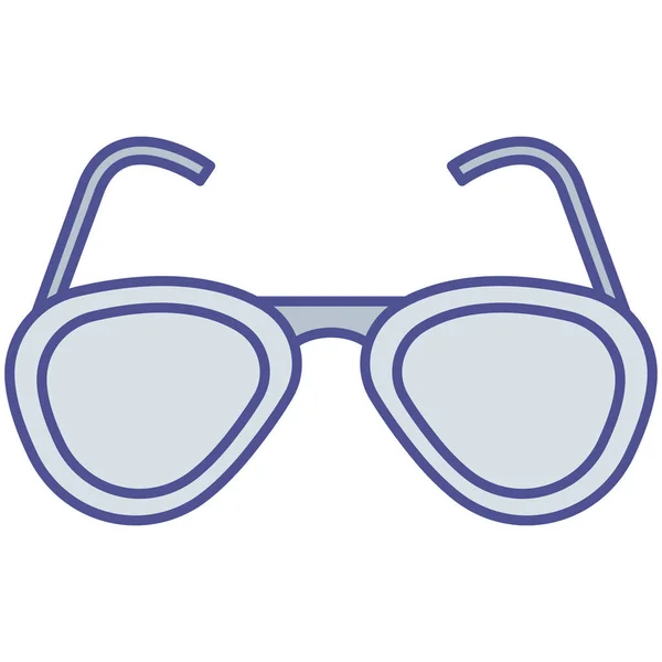Strand Szemüveg Elszigetelt Vector Ikon Amely Könnyen Módosítható Vagy Szerkeszthető — Stock Vector