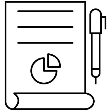 İş dosyası izole edilmiş Vektör simgesi kolayca düzenleyebilir ya da değiştirebilir